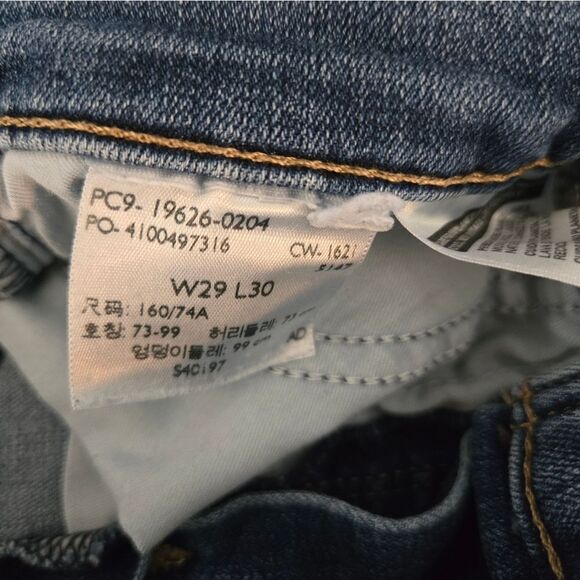 Levi's 311 Shaping Skinny Distressed Stretch Blue Jeans - Picture 7 of 7